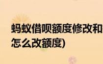 蚂蚁借呗额度修改和提升的方法(支付宝借呗怎么改额度)