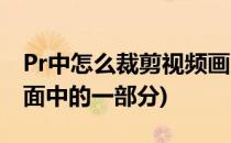 Pr中怎么裁剪视频画面(pr中怎么裁剪视频画面中的一部分)
