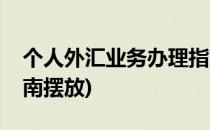 个人外汇业务办理指南(个人外汇业务办理指南摆放)