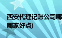 西安代理记账公司哪家好(西安代理记账公司哪家好点)