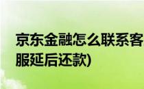 京东金融怎么联系客服(京东金融怎么联系客服延后还款)