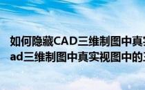 如何隐藏CAD三维制图中真实视图中的三维线框(如何隐藏cad三维制图中真实视图中的三维线框的位置)
