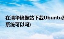 在清华镜像站下载Ubuntu系统(在清华镜像站下载ubuntu系统可以吗)
