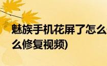 魅族手机花屏了怎么修复(魅族手机花屏了怎么修复视频)