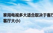 家用电视多大适合取决于客厅的大小及观看距离(电视大小与客厅大小)