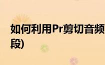 如何利用Pr剪切音频(如何利用pr剪切音频片段)