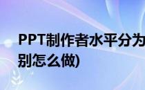 PPT制作者水平分为多少个级别(ppt逐个级别怎么做)