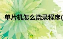 单片机怎么烧录程序(单片机怎么烧录程序)