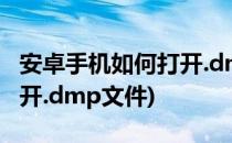 安卓手机如何打开.dmg文件(安卓手机如何打开.dmp文件)