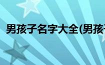 男孩子名字大全(男孩子名字大全 所有免费)