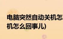 电脑突然自动关机怎么回事(电脑突然自动关机怎么回事儿)