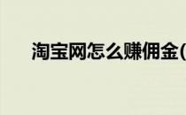淘宝网怎么赚佣金(淘宝网怎样赚佣金)