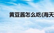 黄豆酱怎么吃(海天黄豆酱怎么吃好吃)