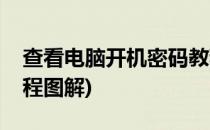 查看电脑开机密码教程(查看电脑开机密码教程图解)