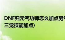 DNF归元气功师怎么加点男气功师三觉刷图加点(dnf男气功三觉技能加点)