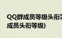QQ群成员等级头衔怎么设置(怎样设置qq群成员头衔等级)