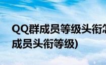 QQ群成员等级头衔怎么设置(怎样设置qq群成员头衔等级)