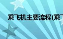 乘飞机主要流程(乘飞机主要流程有哪些)