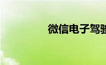 微信电子驾驶证怎么开通