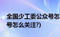 全国少工委公众号怎么关注(全国少工委公众号怎么关注?)