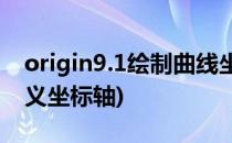 origin9.1绘制曲线坐标轴设置1(origin自定义坐标轴)
