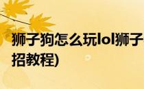 狮子狗怎么玩lol狮子狗怎么连招(lol狮子狗连招教程)