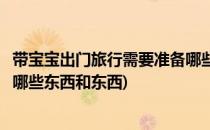 带宝宝出门旅行需要准备哪些东西(带宝宝出门旅行需要准备哪些东西和东西)