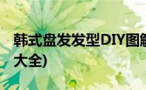 韩式盘发发型DIY图解(韩式盘发发型diy图解大全)
