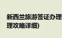 新西兰旅游签证办理攻略(新西兰旅游签证办理攻略详细)