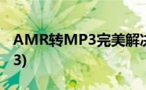AMR转MP3完美解决方案(amr音频转换mp3)