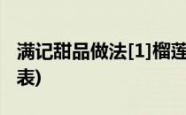 满记甜品做法[1]榴莲班戟(满记甜品班戟价格表)