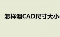 怎样调CAD尺寸大小(怎样调cad尺寸大小)
