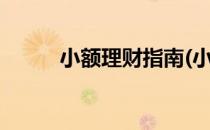 小额理财指南(小额理财指南pdf)