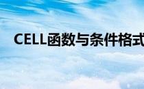 CELL函数与条件格式(excel中的cell函数)
