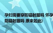 孕妇需要穿防辐射服吗 怀孕多久穿防辐射衣服(怀孕了要穿防辐射服吗 原来如此)