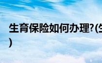 生育保险如何办理?(生育保险如何办理和使用)