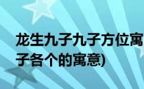 龙生九子九子方位寓意涨知识收藏了(龙生九子各个的寓意)