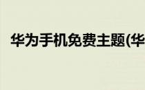 华为手机免费主题(华为手机免费主题下载)