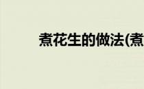 煮花生的做法(煮花生的做法大全)