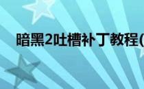 暗黑2吐槽补丁教程(暗黑2吐槽补丁教程)