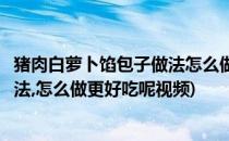 猪肉白萝卜馅包子做法怎么做更好吃呢(猪肉白萝卜馅包子做法,怎么做更好吃呢视频)