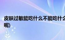 皮肤过敏能吃什么不能吃什么(皮肤过敏能吃什么不能吃什么呢)