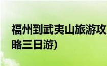 福州到武夷山旅游攻略(福州到武夷山旅游攻略三日游)