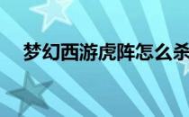 梦幻西游虎阵怎么杀(梦幻西游端游虎阵)