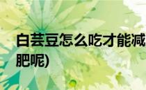 白芸豆怎么吃才能减肥(白芸豆怎么吃才能减肥呢)