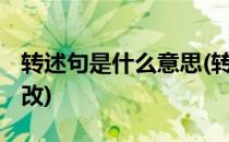 转述句是什么意思(转述句是什么意思啊 怎么改)