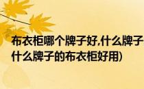 布衣柜哪个牌子好,什么牌子的布衣柜好(布衣柜哪个牌子好,什么牌子的布衣柜好用)