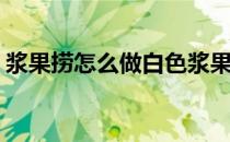 浆果捞怎么做白色浆果(浆果捞白色浆果在哪)