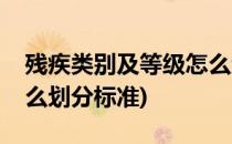 残疾类别及等级怎么划分(残疾类别及等级怎么划分标准)