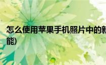 怎么使用苹果手机照片中的新功能人物(苹果手机照相人物功能)